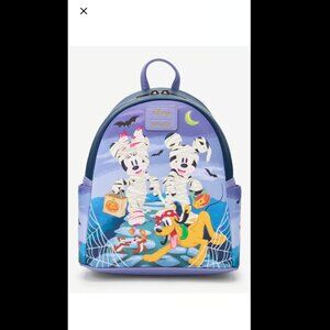 Loungefly Disney Mickey Minnie Mouse Mummy and Friends Mini Backpack New